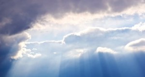 wederkomst blauwe lucht