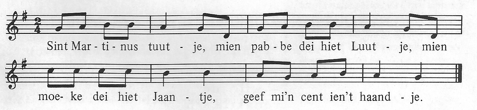 Sint Maarten - St Martinus tuutje