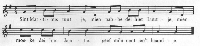 Sint Maarten - St Martinus tuutje