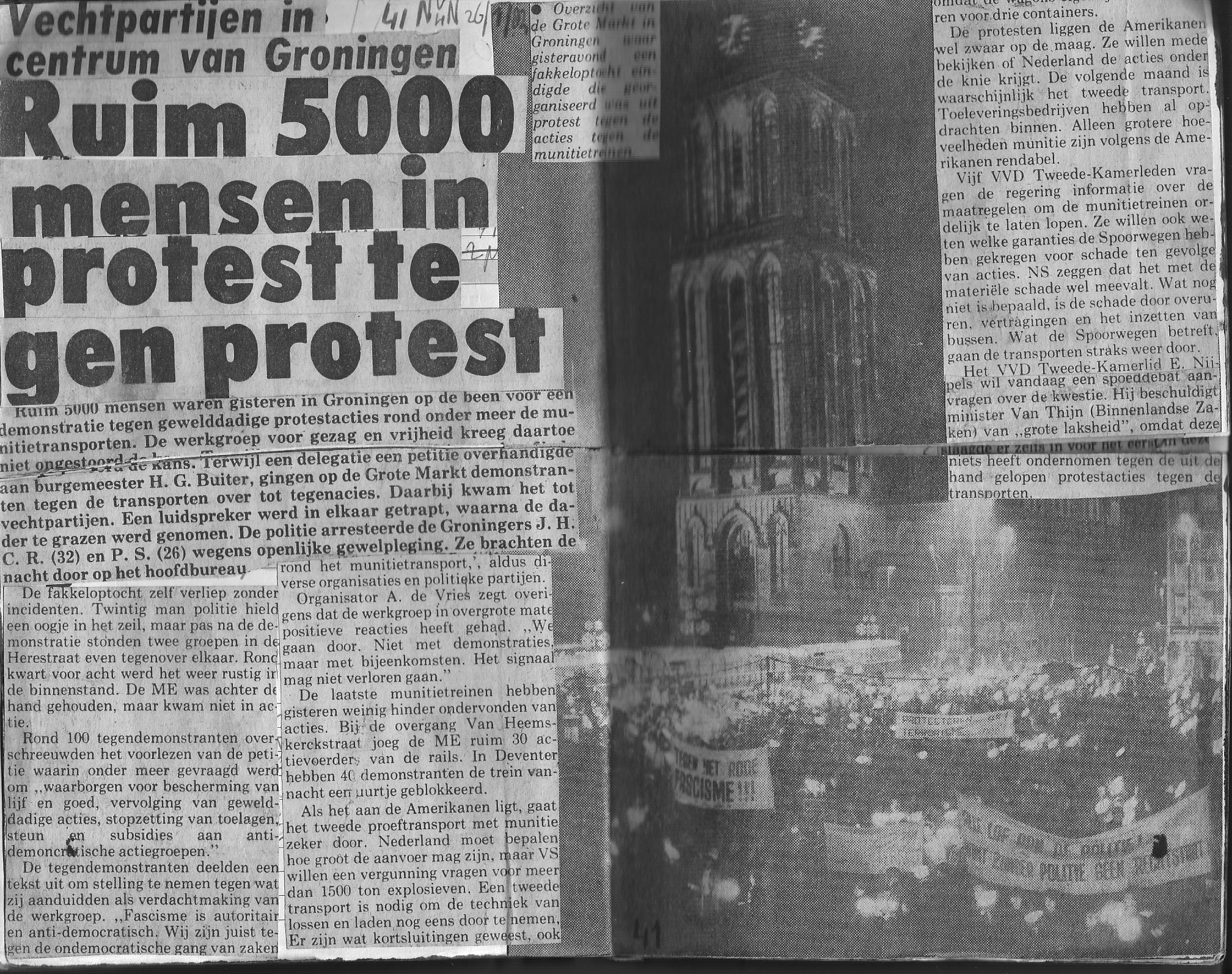 Fakkeloptocht Groningen 1982