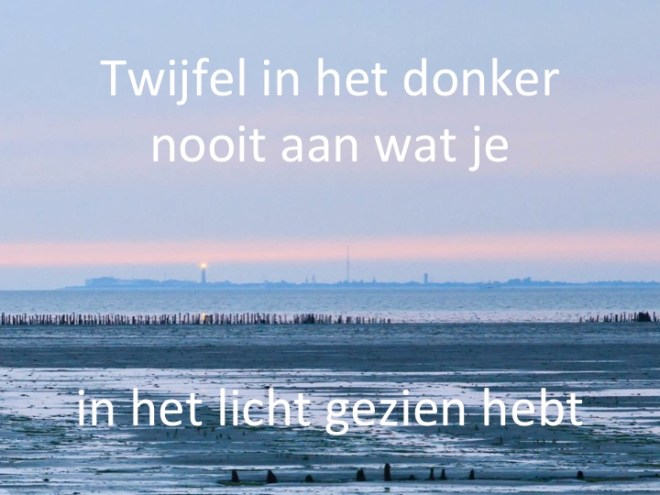 Vuurtoren Borkum twijfel donker licht